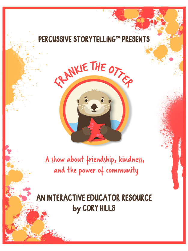 Cover of Cory Hill's white paper featuring a graphic of an otter emerging from the ocean, holding a starfish. The page is bordered with vibrant paint splatters.